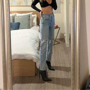 Agolde 90s mid rise loose fit in captured